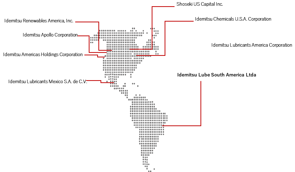 Map of our Americas Network